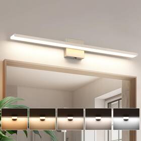 5cct Jusheng 788609650948 Brushed Nickel Vanity Lights For Bathroom Light Fixtures Dimmable