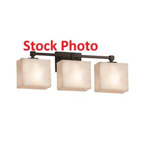 Cld-8423-55-dbrz Justice Design Clouds 3 Light 24 Inch Dark Bronze Vanity