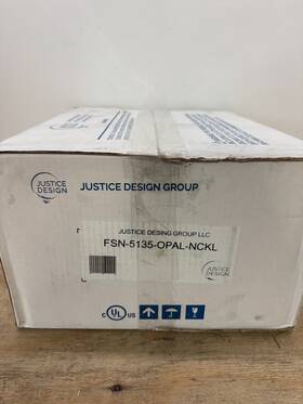 Fsn-5135-opal-nckl Justice Design Group Fusion 5.5 Inch Finials 1 Light Wall Sconce