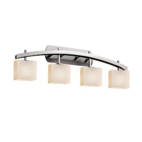Justice Design Group 784689006873 Fsn-8594-55-opal-nckl-led4-2800 - Bathroom Fixtures