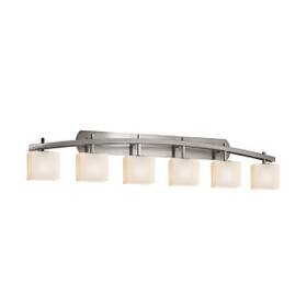 Justice Design Group 784689006880 Fsn-8596-55-opal-nckl-led6-4200 - Bathroom Fixtures