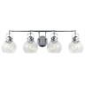 Jyl7406a Jonathan Shirley Metal Bubbled Glass Chrome Vanity Light 819727025285