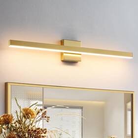 8203wl-32gd-us Kaisite 32 In 1-light Gold Led Vanity Light Bar Over Mirror Dimmable 5cct