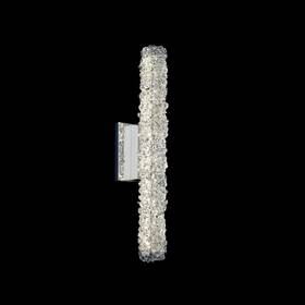 035520-010-fr001 Kalco Lina Led Wall Sconce In Chrome With Crystal