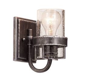 2891vi Kalco Bexley 1-light Bath Vanity In Vintage Iron