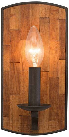 505521bi Kalco Lansdale 10 Inch High Black Iron Wall Sconce