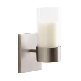 Kate And Laurel 726084402683 Zabler Silver Metal Wall Sconce