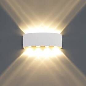 33-au558-wt-ww Kawell 8w Waterproof Modern Wall Light Led Lamp Aluminum Sconce Up