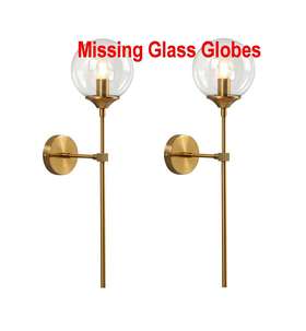 Kco 712447917494 2 Lighting Vanity Clear Bubble Glass Wall Lights Modern Globe Round Sconces