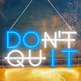 Doit001 Kenfari Led Neon Signs Donftt Quit Sign Office Room Yoga Gym Man Cave Gamer Doit001 Kenfari Led Neon Signs Donftt Quit Sign Office Room Yoga Gym Man Cave Gamer