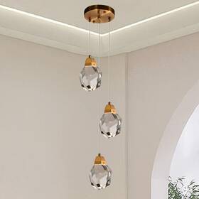 Kn121 Kenolia Modern Crystal Chandeliers Round Dimmable Pendant Lighting Brass Raindrop H Kn121 Kenolia Modern Crystal Chandeliers Round Dimmable Pendant Lighting Brass Raindrop H