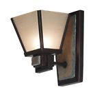 Kenroy Home Clean Slate 1 Light Sconce Oil Rubbed Bronze Finish W Natural 053392086220