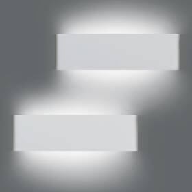 40ww Kicaao 15.7in White Modern Wall Sconce 2-pack 20w Indoor Vanity Light Up And