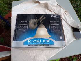 153155 Kichler Wall Mount Light Antler Model 37084 Buckhorn Finish