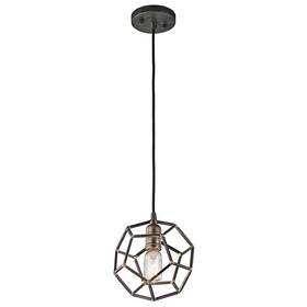 43719-rs Kichler Rocklyn 8-inch Pendant In Raw Steel By Lighting 43719 Rs