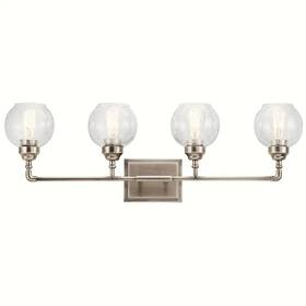 Kichler 45593ap - Niles 4 Light Bathroom Vanity Antique Pewter