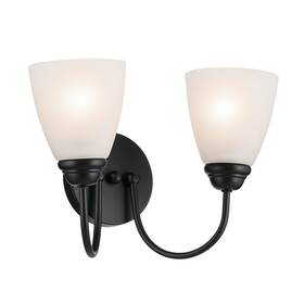 45638bk Kichler 45638 Jolie 2 Light 13 Inch W Vanity - Black 45638bk Kichler 45638 Jolie 2 Light 13 Inch W Vanity - Black