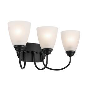 45639bk Kichler 45639 Jolie 3 Light 21 Inch W Vanity - Black 45639bk Kichler 45639 Jolie 3 Light 21 Inch W Vanity - Black
