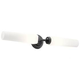 55075bk Kichler Truby 24.75 Inch 2 Light Vanity With Satin Etched Cased Opal Gl 55075bk Kichler Truby 24.75 Inch 2 Light Vanity With Satin Etched Cased Opal Gl