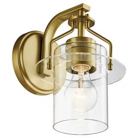 55077nbr Kichler - Everett 1 Light 9 Inch Wall Sconce Brushed Brass