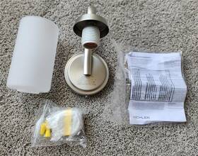 55085ni Kichler 55085 Ni Kennewick Wall Sconce 1-light 75 Watts Brushed Nickel