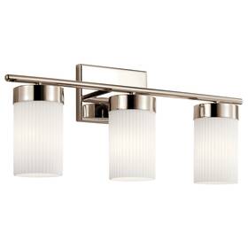 55112pn Kichler 55112 Ciona 3 Light 24 Inch W Bathroom Vanity - Nickel 55112pn Kichler 55112 Ciona 3 Light 24 Inch W Bathroom Vanity - Nickel