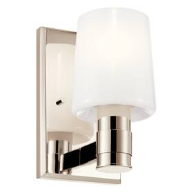 55174ni Kichler 55174pn 9 Inch Tall Bathroom Sconce - Nickel 55174ni Kichler 55174pn 9 Inch Tall Bathroom Sconce - Nickel