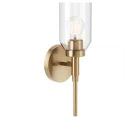 55183cpz Kichler Madden 1-light Champagne Bronze Wall Sconce With Clear Glass