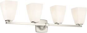 55217ni Kichler 55217 Marant 4 Light 33 Inch W Vanity - Nickel