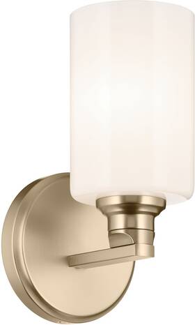 55224cpz Kichler 55224 Gioe 10 Inch Tall Bathroom Sconce - Bronze