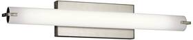 Kichler 783927528665 Tor 25 1/2 Inch W Brushed Nickel Linear Led Bath Light