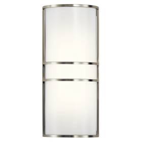 Kichler 783927545631 Wall Led 2 Light White Sconce In Brushed Nickel Kichler 783927545631 Wall Led 2 Light White Sconce In Brushed Nickel