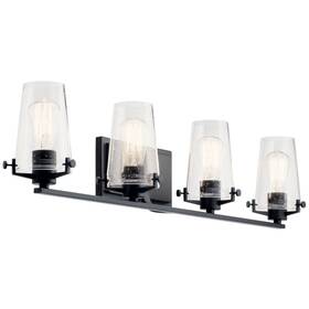 Style-8 Kichler Lighting 45298bk - Alton 4 Light Bath Vanity In Vintage Industrial