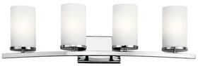 45498ch Kichler Lighting - Four Light Bath Wall Mt 4 Arm Crosby 45498ch Kichler Lighting - Four Light Bath Wall Mt 4 Arm Crosby
