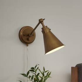 45572nbrclr Kichler Lighting Rosewood 6-in W 1 -light Brass Wall Sconce