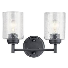 45885bk Kichler Lighting Winslow 2-light Vanity Light Black 45885bk Kichler Lighting Winslow 2-light Vanity Light Black