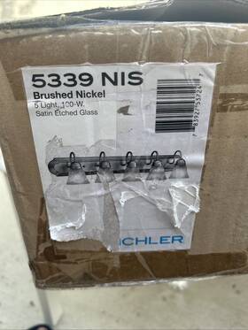 5339nis Kichler Lighting Independence Bathroom Vanity Light Brushed Nickel