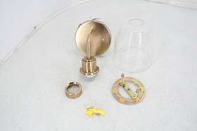 55100cpz Kichler Lighting For Parts Meller 11.2.5 Inch 1 Light Wall Sconce W Clear Glass Gold
