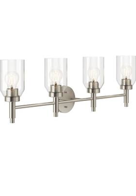 Vanity-10.5 Kichler Lighting 55186ni - Madden 4 Light Bath Inches Tall And 34