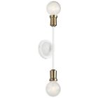43195wh Kichler Lighting Two Light Wall Sconce Bracket Armstrong 2