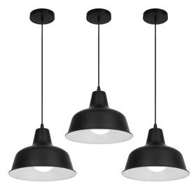 Kighsin 718519725818 Black Industrial Pendant Lights Vintage Farmhouse Metal Hanging Ceiling Light