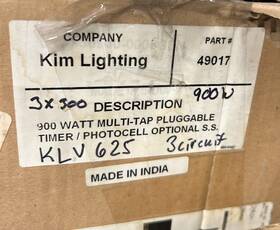 3-circuits Kim Lighting Klv625 900w 300w Each 120v To 12-15v