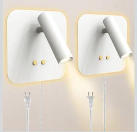 S13e Kingtop Dimmable Reading Wall Lights For Bedroom Adjustable Plug-in Or Hardwired S13e Kingtop Dimmable Reading Wall Lights For Bedroom Adjustable Plug-in Or Hardwired