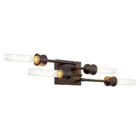 Kira Home Quattro 19inch Modern Industrial 4-light Linear Vanity Light Oil Rubbed