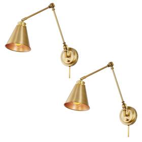 Rv-w841-wb-s2 Kira Home Ellis 18 Inch Vintage Industrial Swing Arm Wall Lamp - Plug I... Fast Ship
