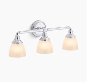 10572-cpl Kohler Lighting Devonshire 3-light 23 Inch Wide Bathroom Vanity Light 10572-cpl Kohler Lighting Devonshire 3-light 23 Inch Wide Bathroom Vanity Light