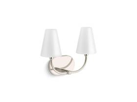 32252-sc02-snl Kohler Kernen By Studio Mcgee Two-light Polished Nickel Sconce