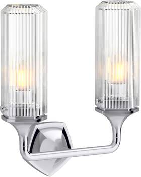 Kohler 885612936639 2-light Vintage Sconce - Polished Chrome