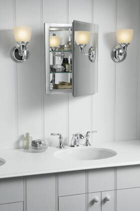Kohler 885612940391 Devonshire Bathroom Vanity Light Fixture Wall Sconce Lighting Position Faci