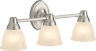 K-11367-bnl Kohler Forte 3-light Brushed Nickel Wall Sconce New Fast Free Ship